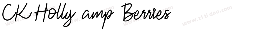 CK Holly & Berries字体转换